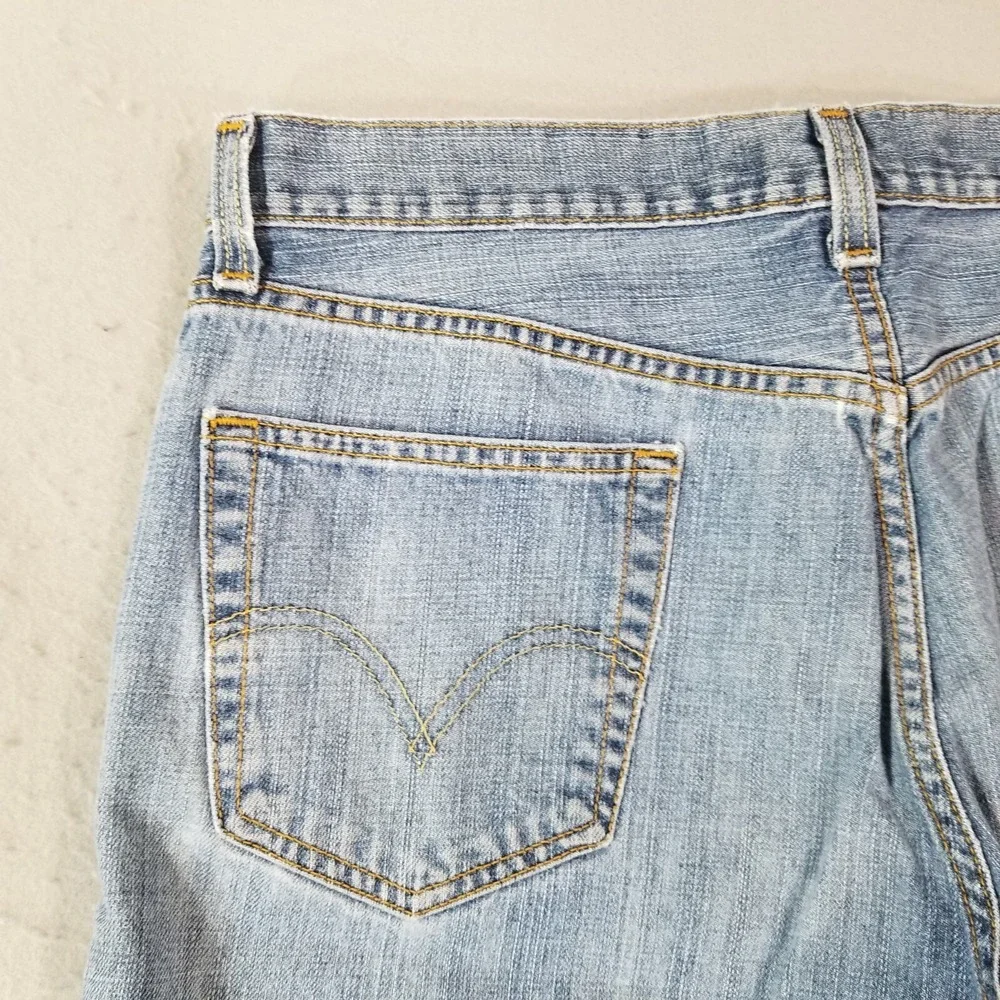 Levi's 505 jeans men's 36x34 regular‎ fit straight blue denim pants retro USA
